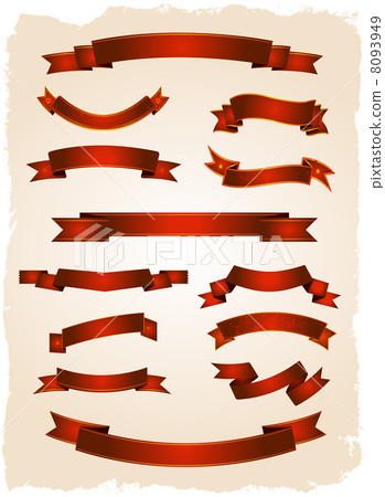 Banners And Scrolls Set 8093949