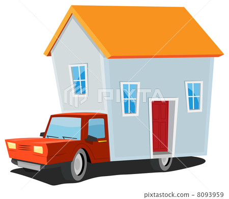 Small House On Delivery Truck 8093959
