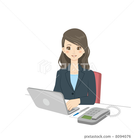 Career woman personal computer OL 8094076
