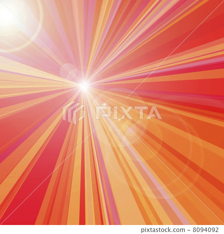 Red radiation and light flare Red radiation and light flare 8094092