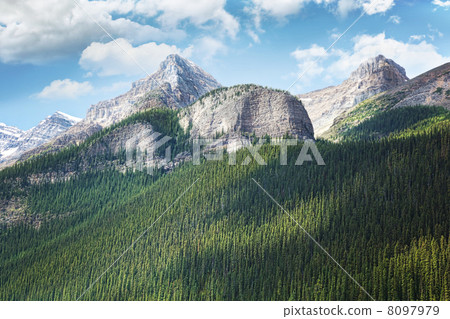 View of the Rocky Mountains in Alberta View of the Rocky Mountains in Alberta 8097979