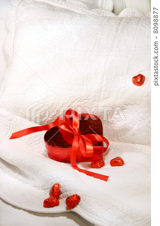 Box of chocolates with red ribbon Box of chocolates with red ribbon 8098877