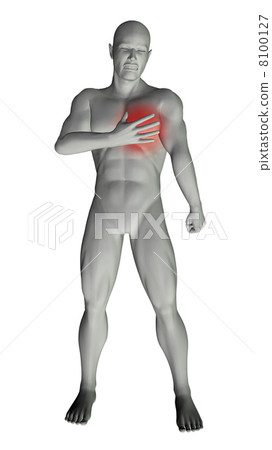 Man with chest pain Man with chest pain 8100127