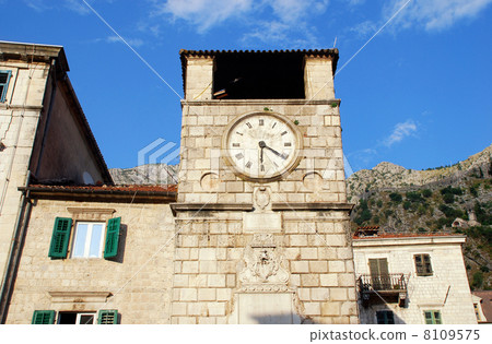medieval clock tower(Kotor, Montenegro) 8109575
