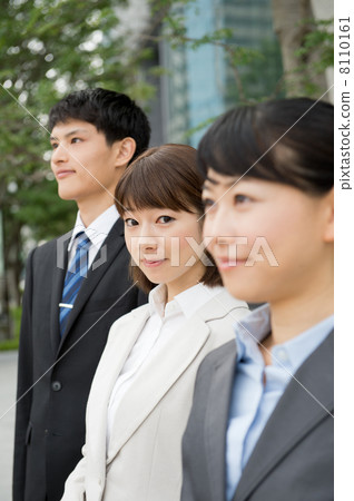 Business woman and businessman Business woman and businessman 8110161