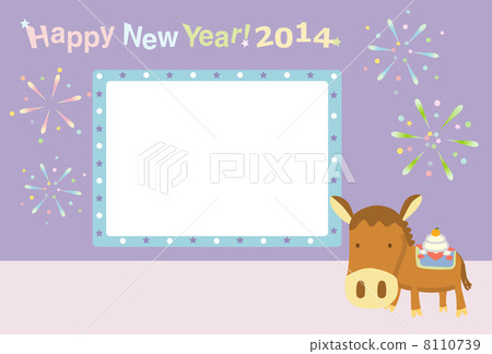 新年卡2014煙花相框 新年卡2014煙花相框 8110739