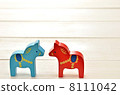 New Year's Card material in the afternoon 8111042