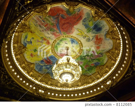 Opera Garnier Ceiling Painting Stock Photo 8112085 Pixta