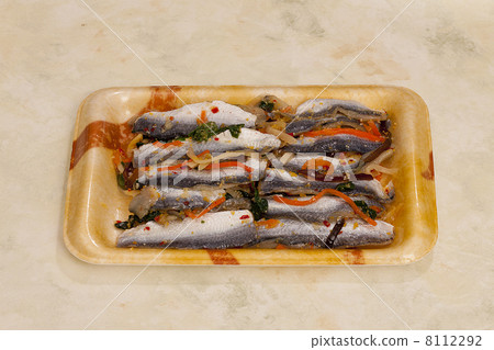 Pickled fish dish in vinegar 8112292