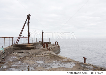 Pier at Goksoyr (Runde, Norway) Pier at Goksoyr (Runde, Norway) 8112624