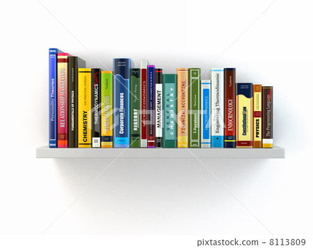 Concept of learning. Books on the shelf. Concept of learning. Books on the shelf. 8113809