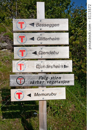 Sign at Lake Gjende (Mumurubu, Norway) Sign at Lake Gjende (Mumurubu, Norway) 8113872