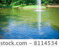 Fountain and water surface 8114534