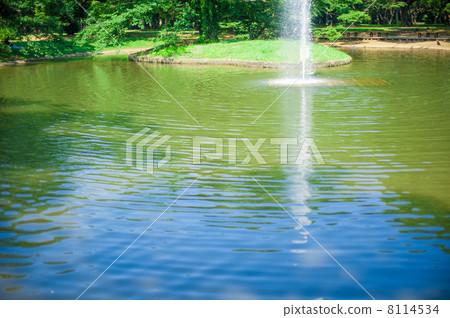 噴泉和水面 8114534