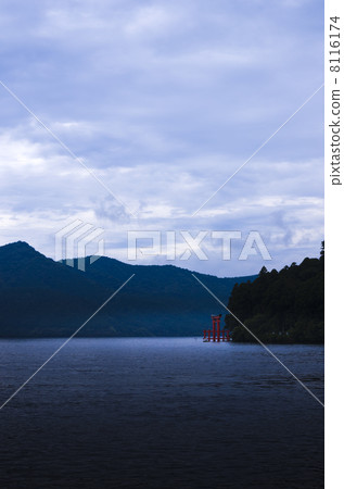 Torii at Lake Ashinoko and Hakone Shrine 8116174