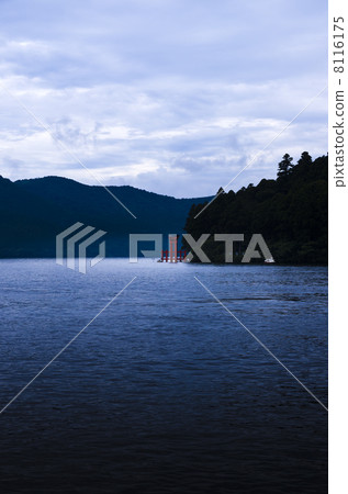 Torii at Lake Ashinoko and Hakone Shrine 8116175