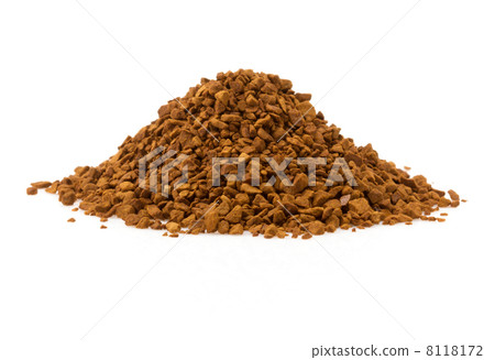 coffee grounds on white background 8118172