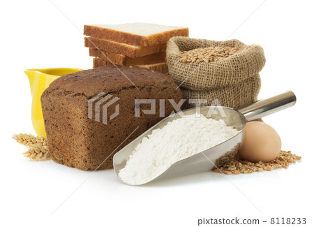 fresh bread on white fresh bread on white 8118233