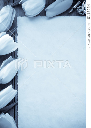 tulip flowers on wood tulip flowers on wood 8118234
