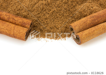 cinnamon stick on white 8118626