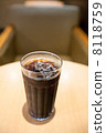 Ice coffee and sofa 8118759