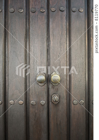 Detail Of Wooden Door, Old San Juan, Puerto Rico 8119770
