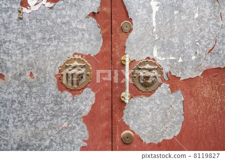 Lion Door Handles in a Beijing Hutong 8119827