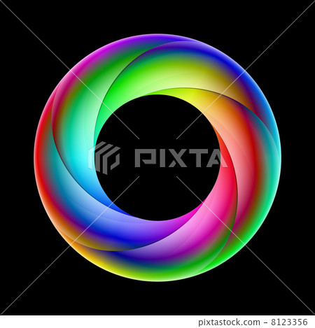 Colorful spiral ring. Colorful spiral ring. 8123356