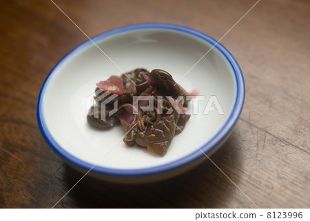 Pickled in purple leaves 8123996