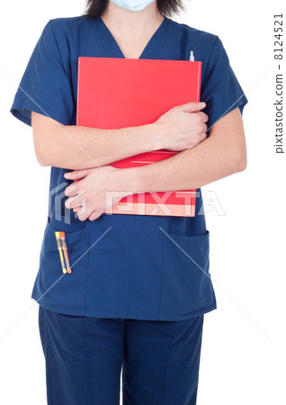 Doctor holding folder Doctor holding folder 8124521