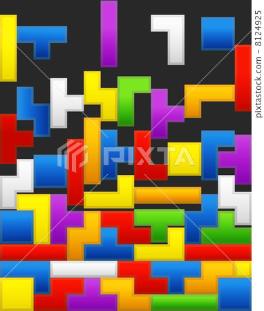 Falling down color blocks - Stock Illustration [8124925] - PIXTA