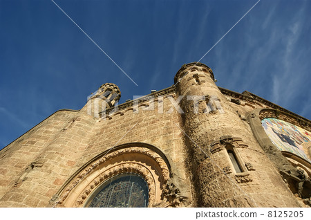 Tibidabo church/temple, at the top of tibidabo hill, Barcelona 8125205