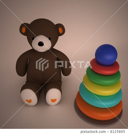 Classic teddybear and baby pyramid  8125605