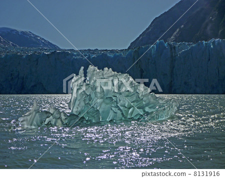 Ice floating in front of a glacier 1 8131916