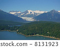 Aerial photograph of Glacier in Alaska 8131923