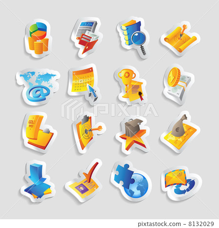 Icons for business and finance Icons for business and finance 8132029