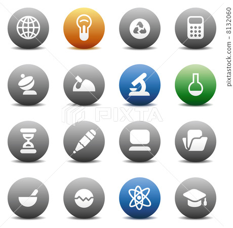 Round buttons for science 8132060