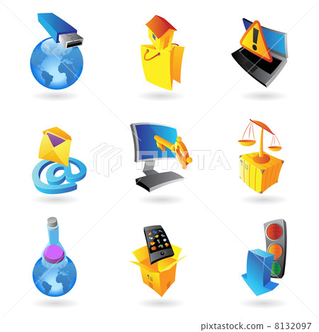 Icons for industry and ecology 8132097