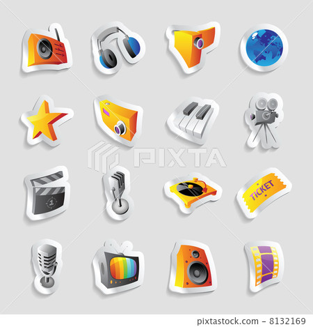 Icons for media and music 8132169