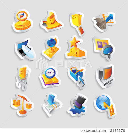 Icons for business and finance 8132170