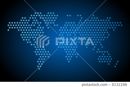 Dotted world map Dotted world map 8132286