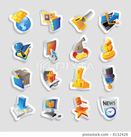 Icons for business and finance 8132426