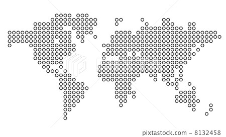 Dotted world map Dotted world map 8132458
