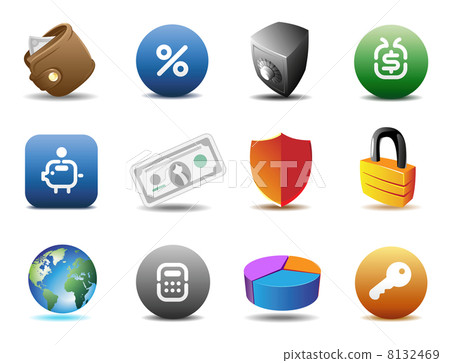 Finance and security icons Finance and security icons 8132469