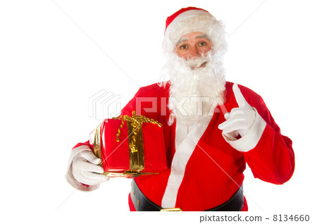 Santa Claus with present 8134660
