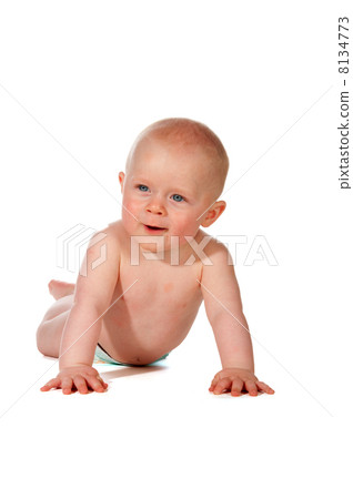 Friendly smiling baby 8134773