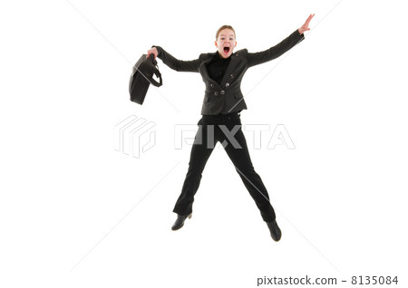 Happy business woman 8135084