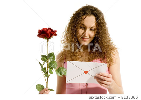 attrractive girl with love-letter attrractive girl with love-letter 8135366