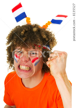 Boy is supporting the Dutch Boy is supporting the Dutch 8135527