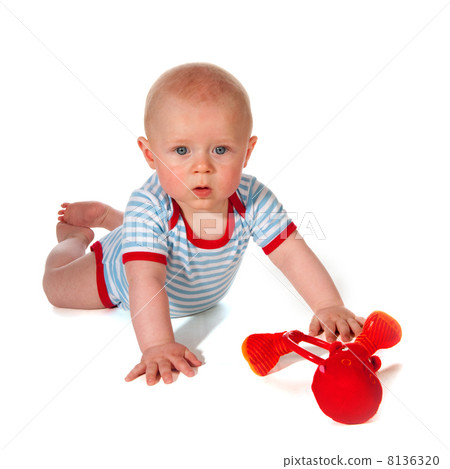 baby with toy 8136320